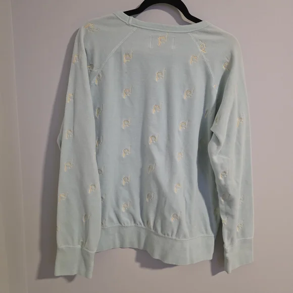 Light Blue Sweater with Embroidered Details - Picture 4 of 10